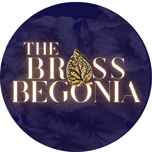 The Brass Begonia round logo